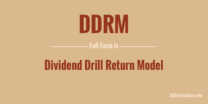 ddrm-full-form