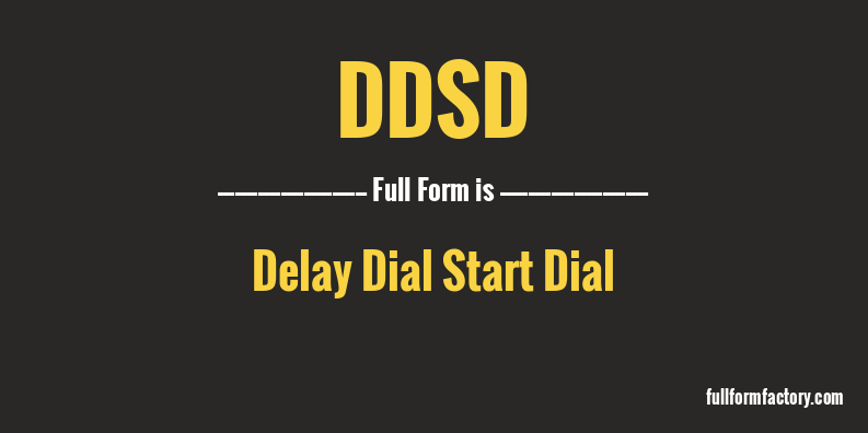 ddsd-full-form