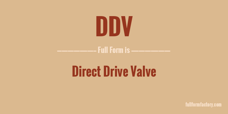 ddv-full-form