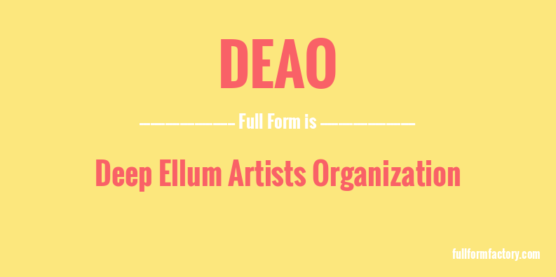 deao-full-form