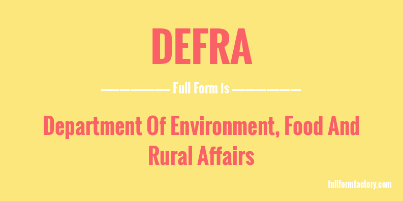 defra-full-form