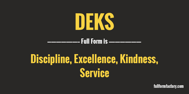 deks-full-form