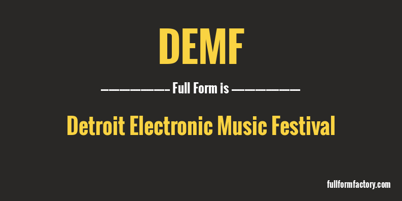 demf-full-form