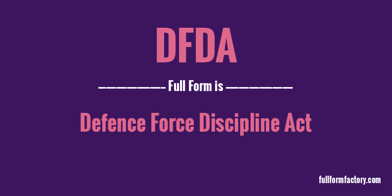 dfda-full-form
