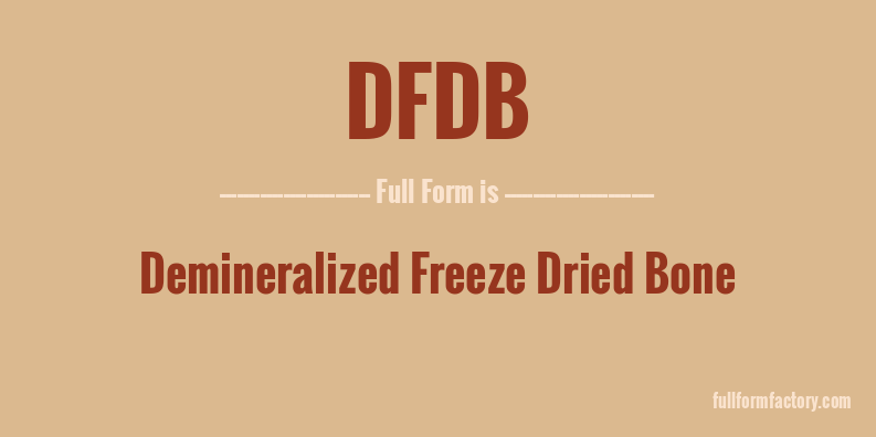 dfdb-full-form