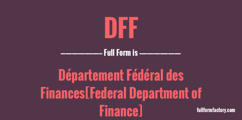 dff-full-form