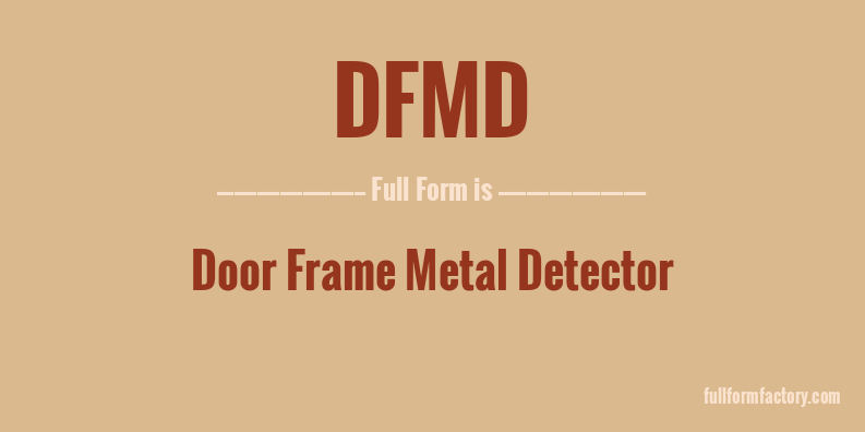 dfmd-full-form