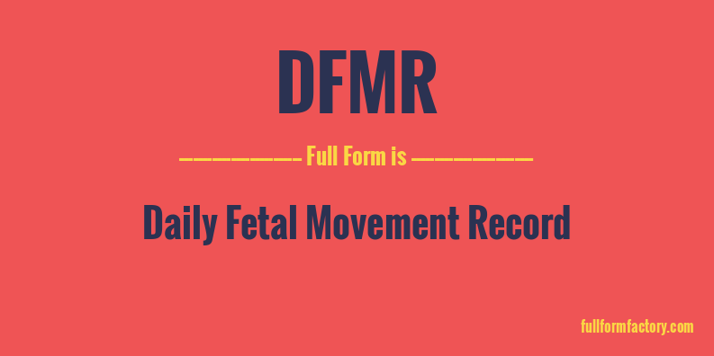 dfmr-full-form