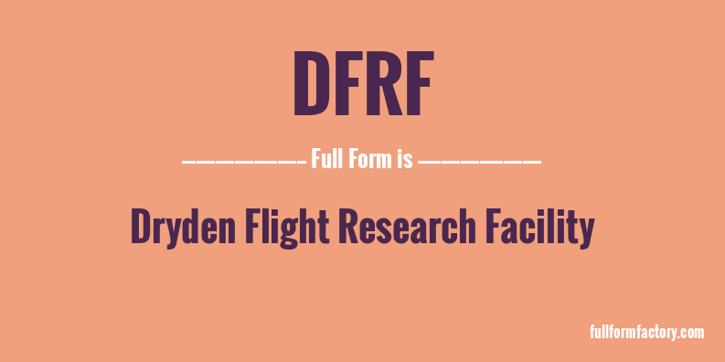 dfrf-full-form