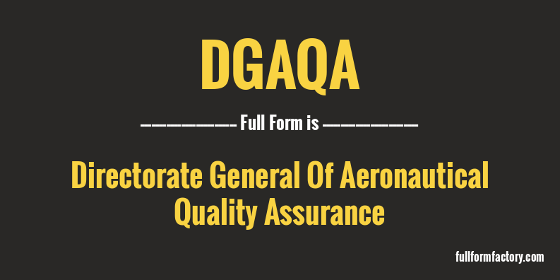 dgaqa-full-form