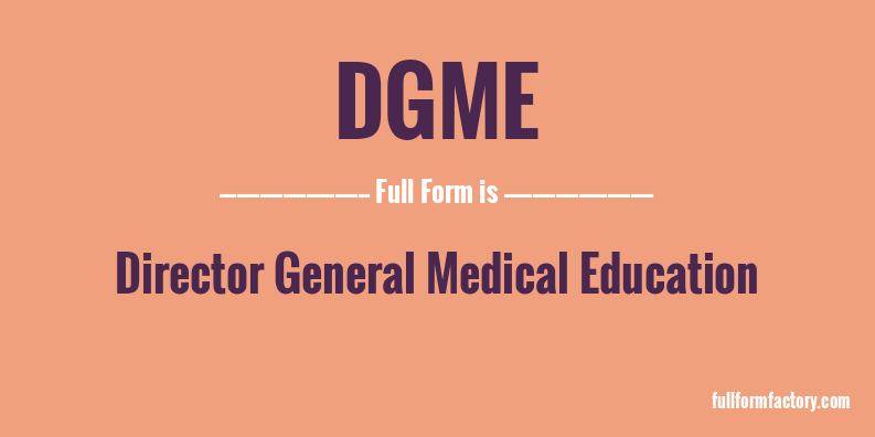 dgme-full-form