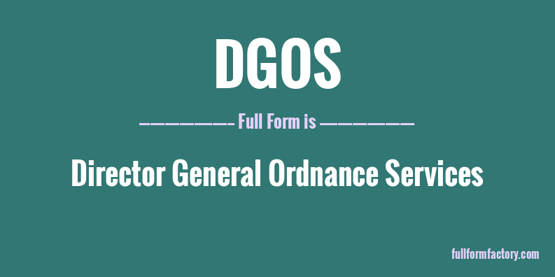 dgos-full-form