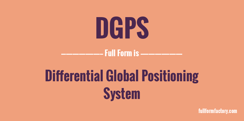 dgps-full-form