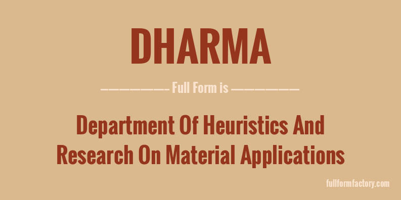 dharma-full-form