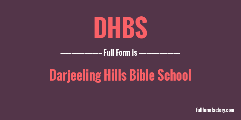 dhbs-full-form