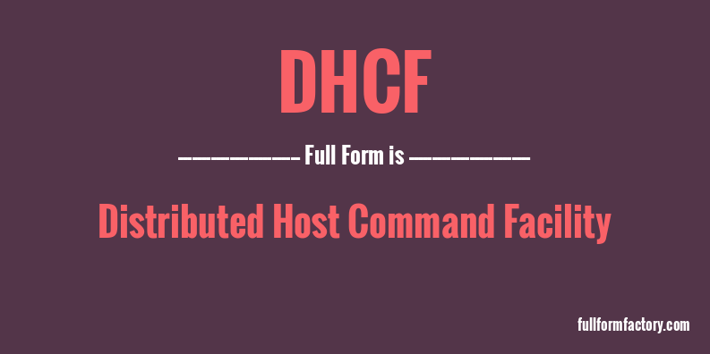 dhcf-full-form