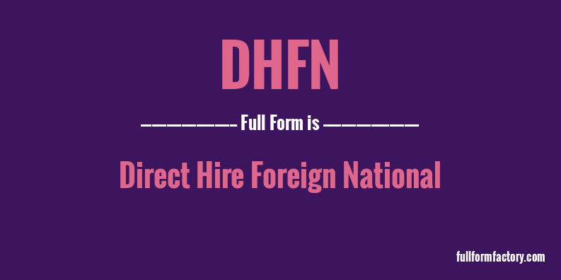 dhfn-full-form