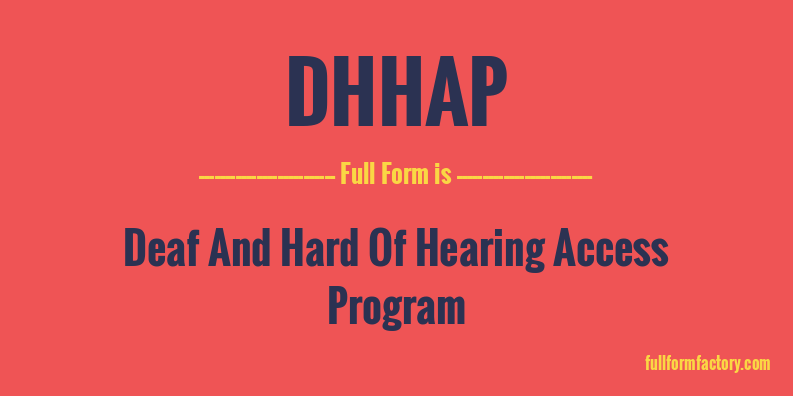 dhhap-full-form