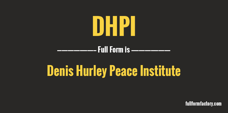 dhpi-full-form