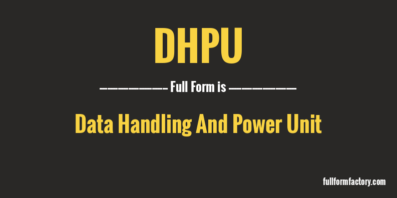 dhpu-full-form