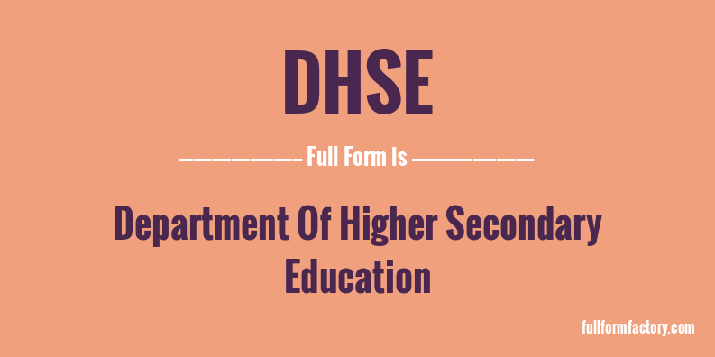 dhse-full-form