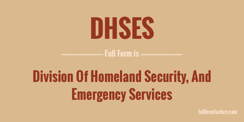 dhses-full-form