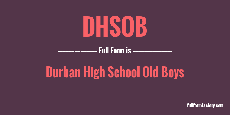 dhsob-full-form