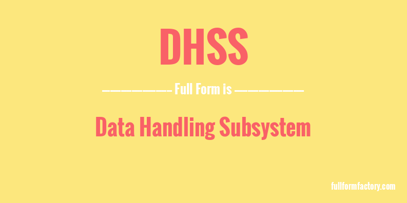 dhss-full-form