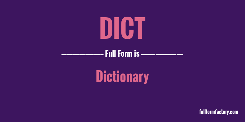 dict-full-form