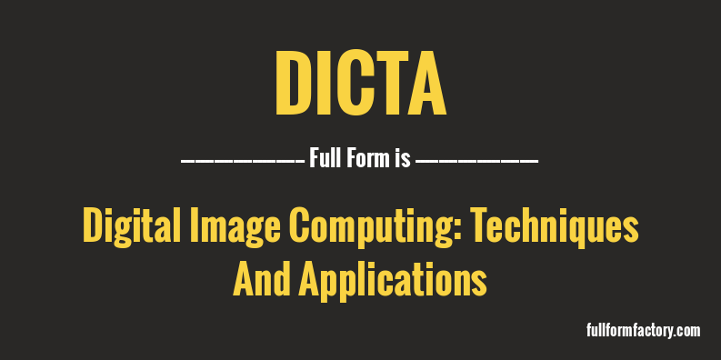 dicta-full-form