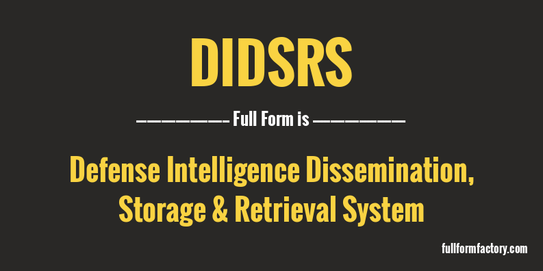 didsrs-full-form