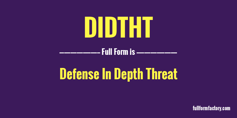 didtht-full-form