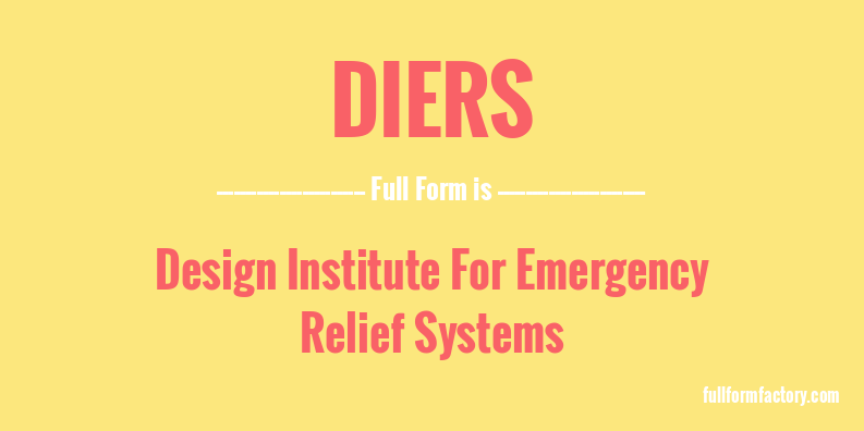 diers-full-form