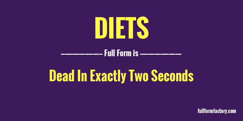 diets-full-form
