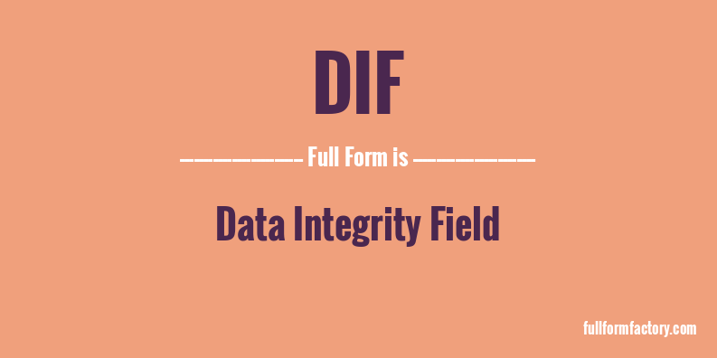 dif-full-form