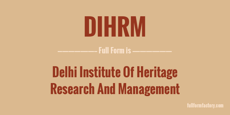 dihrm-full-form