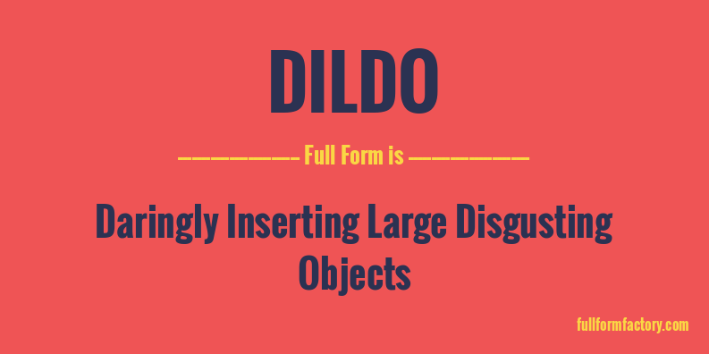dildo-full-form