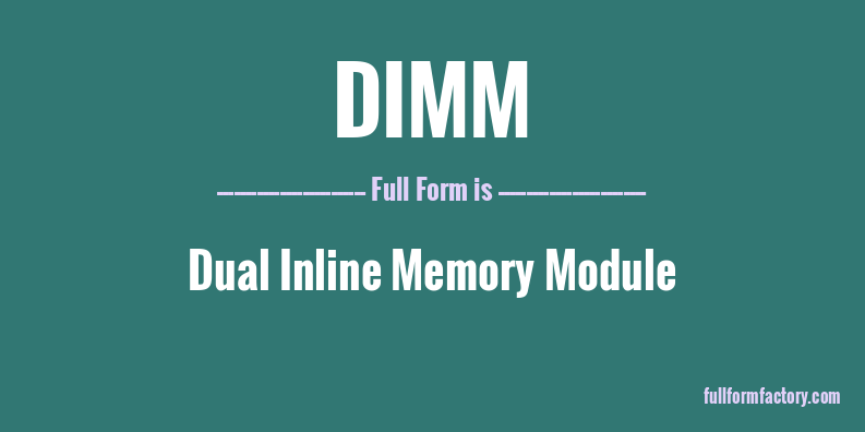 dimm-full-form