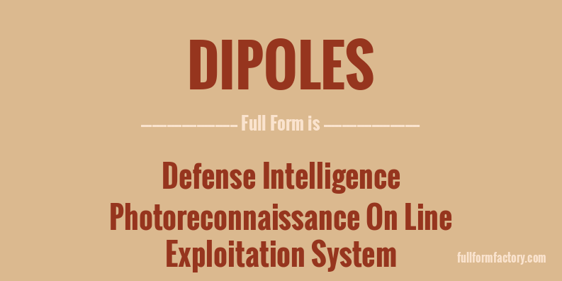 dipoles-full-form