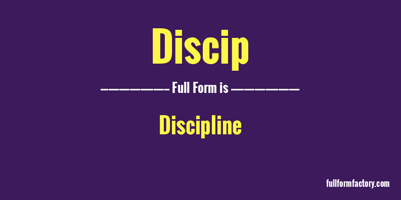 discip-full-form