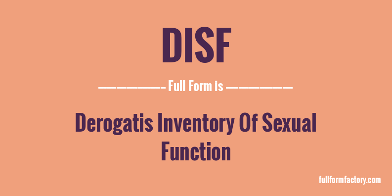 disf-full-form