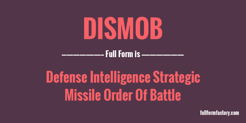 dismob-full-form