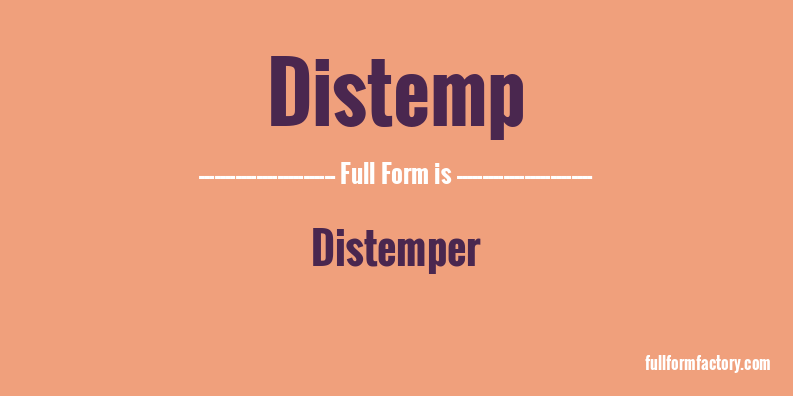 distemp-full-form