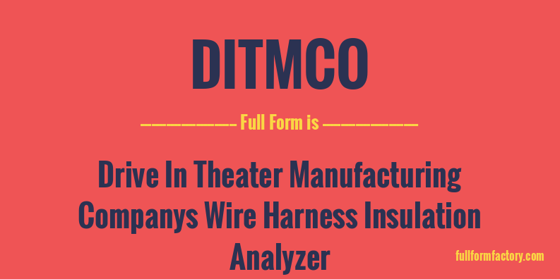 ditmco-full-form
