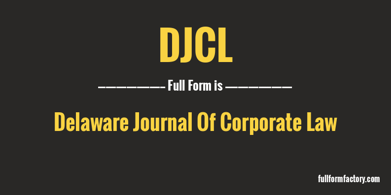 djcl-full-form