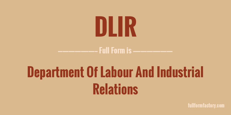 dlir-full-form