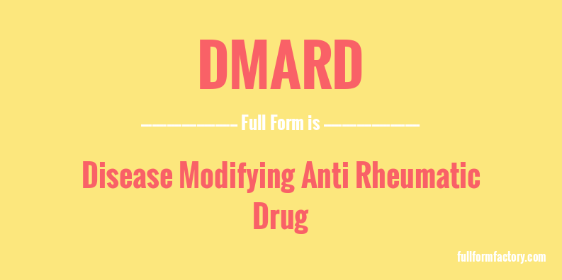 dmard-full-form