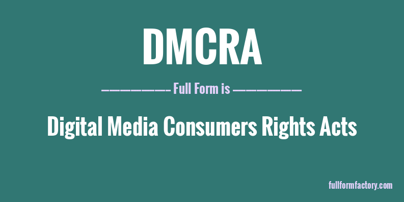 dmcra-full-form