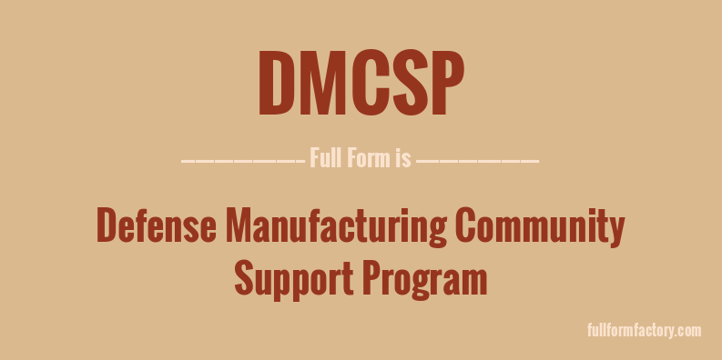 dmcsp-full-form