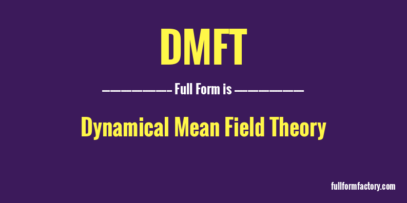 dmft-full-form